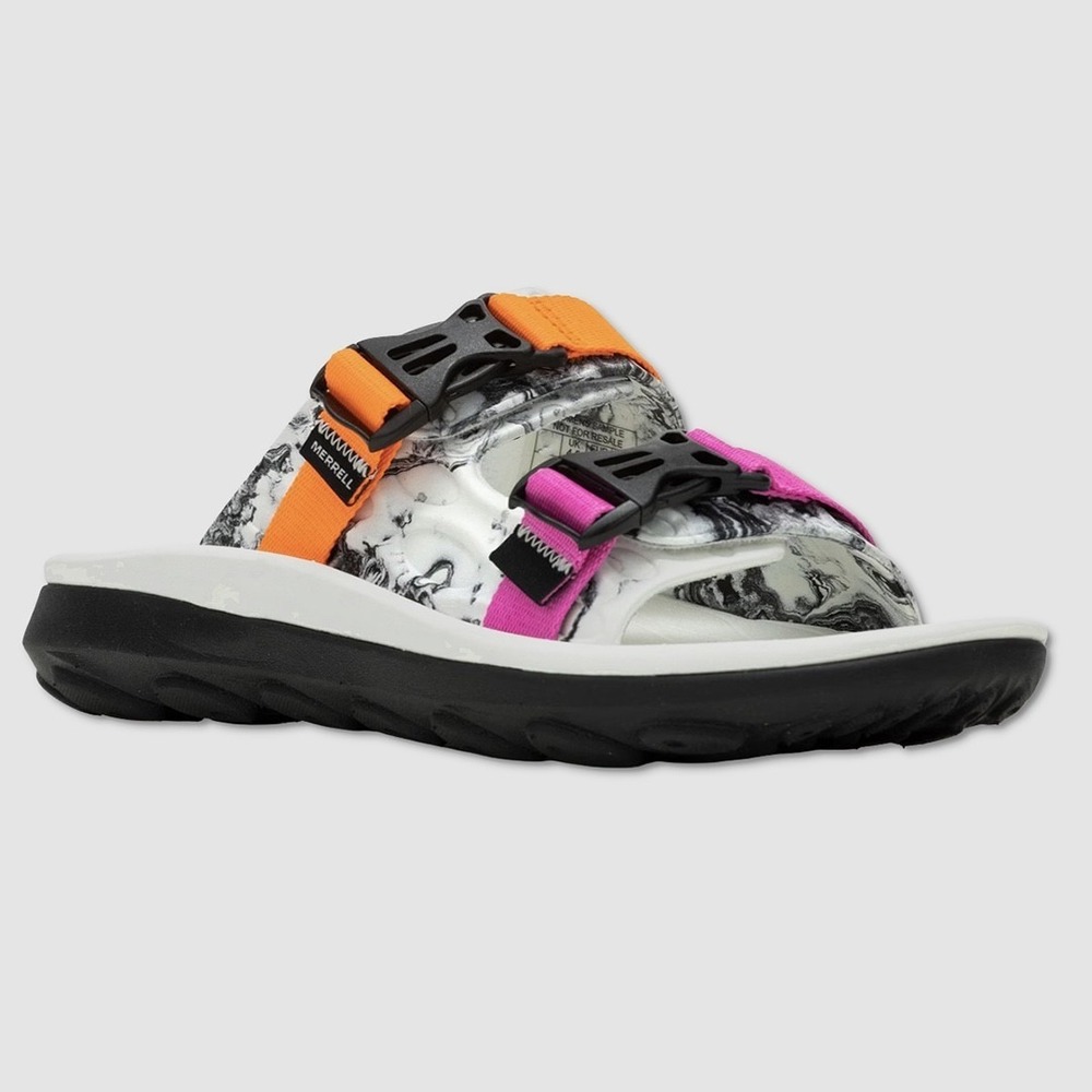 Merrell Hut Ultra Wrap Slide Sandals - NWT Mens 12 White / Multi - #49422-ZZ2‎